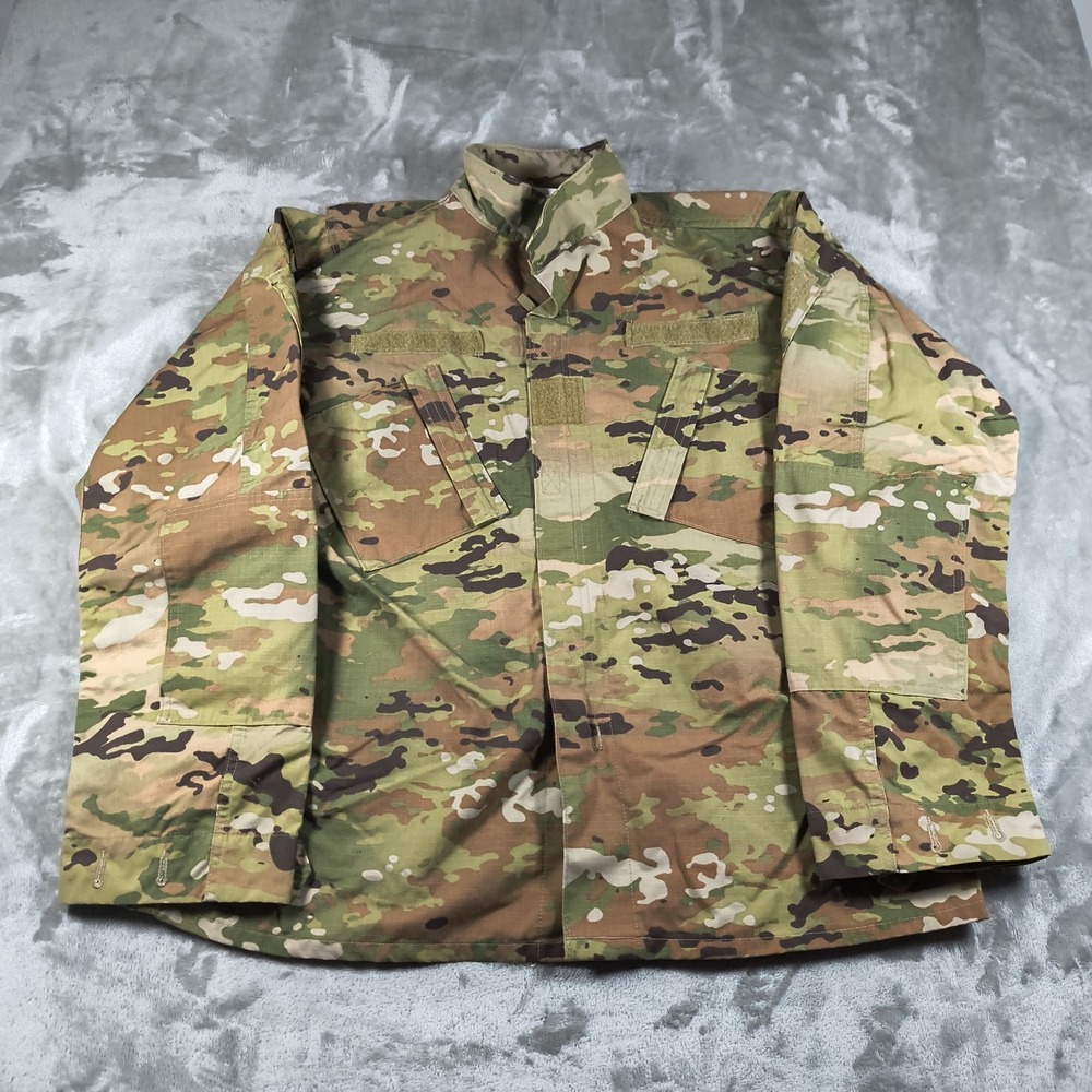 USGI Combat Coat Mens Large Long OCP Camo Multicam Army Field Jacket Ripstop New